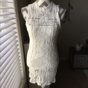 Hollister Cream Lace Dress